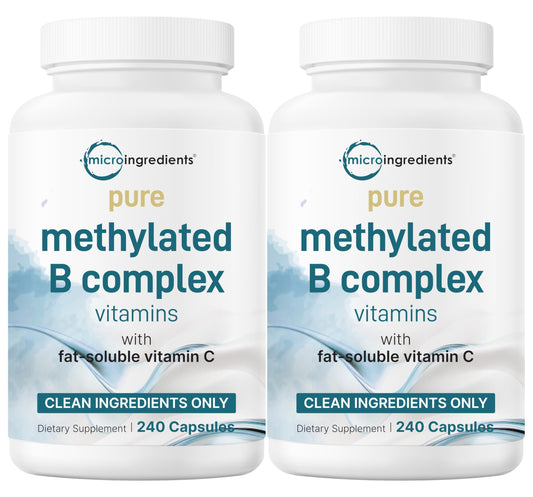 Micro Ingredients 2-pack methylated B complex bottle with 480 capsules