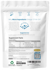 Lemon-flavored omega-3 burpless softgels in bottle