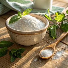 Micro Ingredients Stevia Powder poured into tea for natural sweetness.
