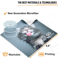 Close-up of ultra-soft microfiber fabric (80% polyester, 20% polyamide)