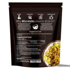 Label of MicroLabs D3 K2 supplement