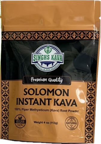 Close-up of fine micronized kava powder