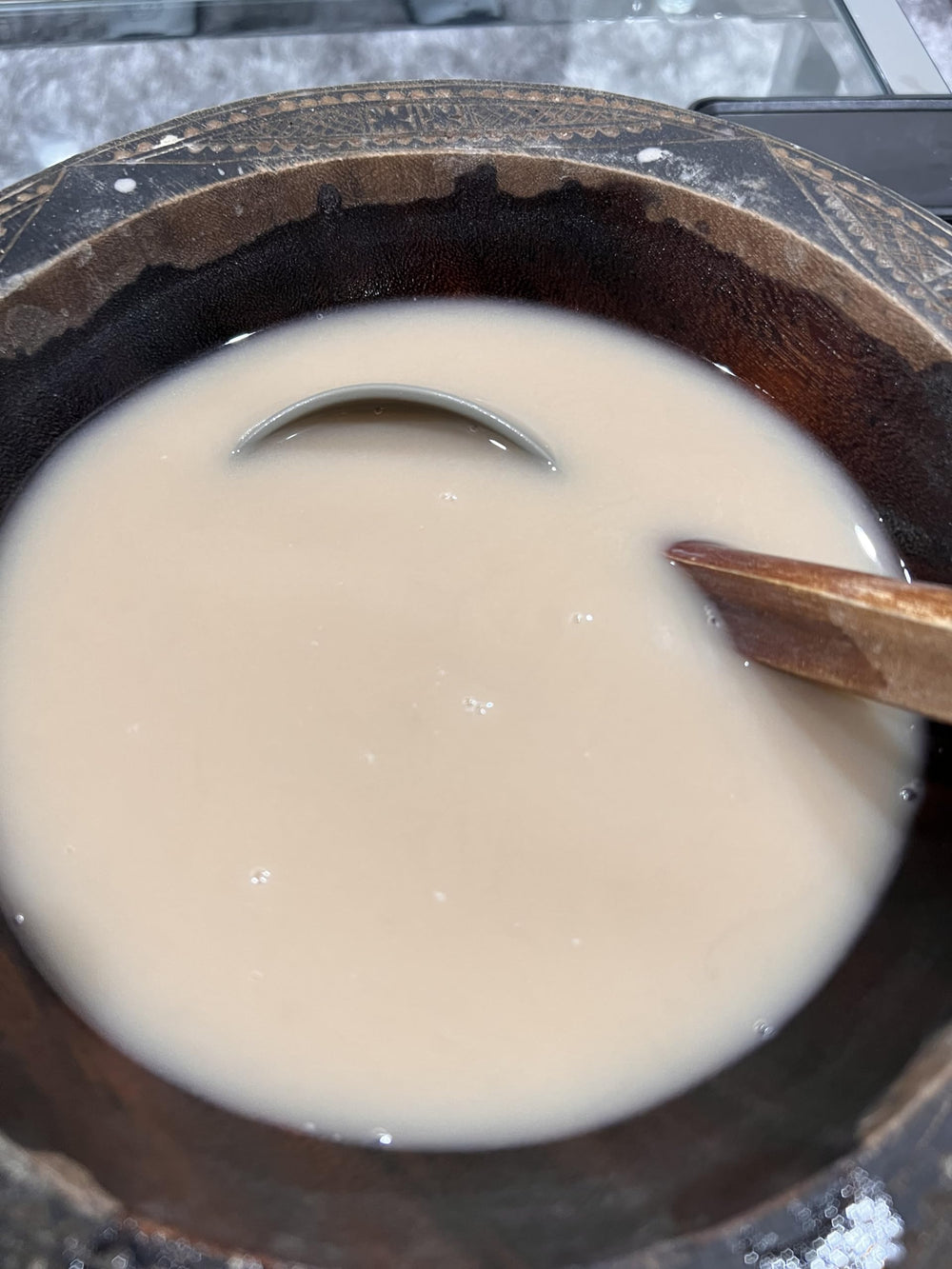 Prepared drink featuring Island Relaxation with kava
