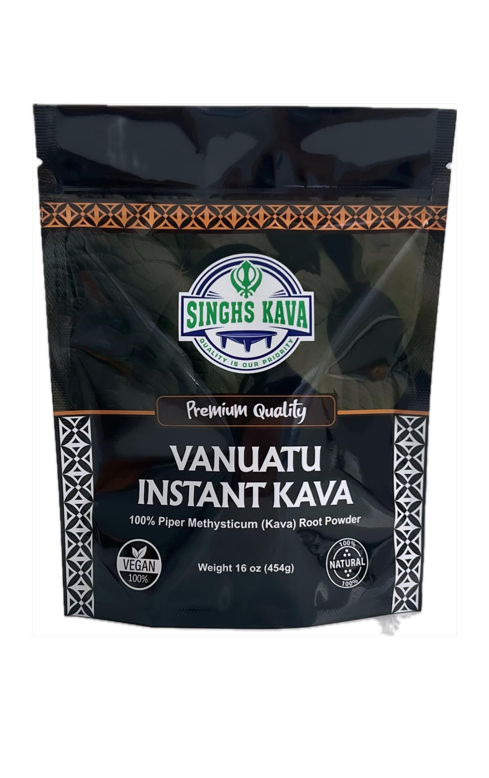 Close-up of smooth, fine kava powder texture for easy dissolving