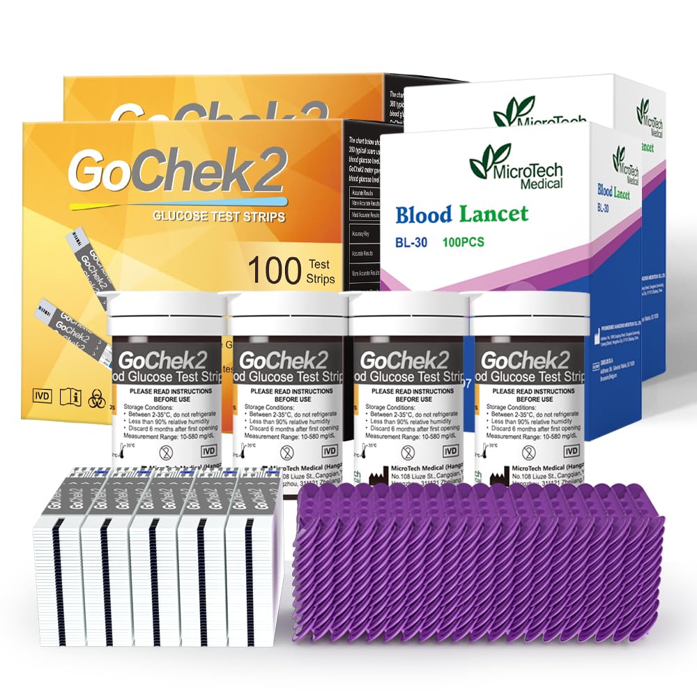 MicroTech blood-glucose-strips-pack provides precise results for family health monitoring.