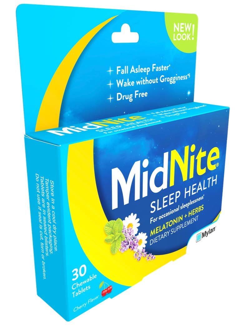 Illustration of melatonin and herbal blend in MidNite gummies