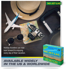 Lifestyle image of NO Jet Lag with travel context