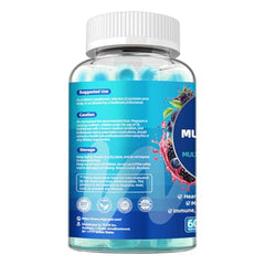 Product packaging on white background