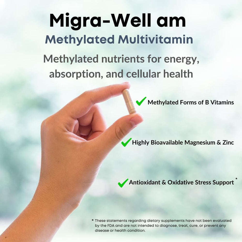 Methylcobalamin B12 form in Migra-Well AM