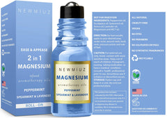 Purse essentials migraine relief roll-on on a white surface