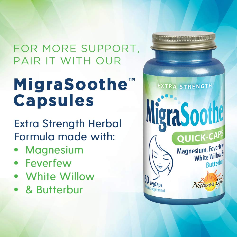 Ingredients label and purity seal of MigraSoothe essential oil roll-on