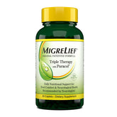 MigreLief original bottle front for migraine support and daily use.