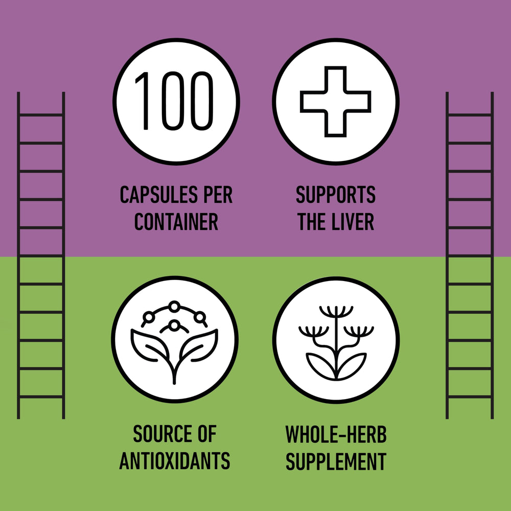 Complete Natural Products milk thistle capsules pack of 2