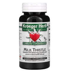 Bottle of Complete Concentrates Milk Thistle 90 Vegetarian Capsules
