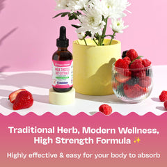 Illustration showing usage of Milk Thistle Drops (Mixed Berry flavor)