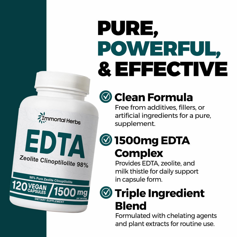 Milk thistle extract used in the EDTA formula
