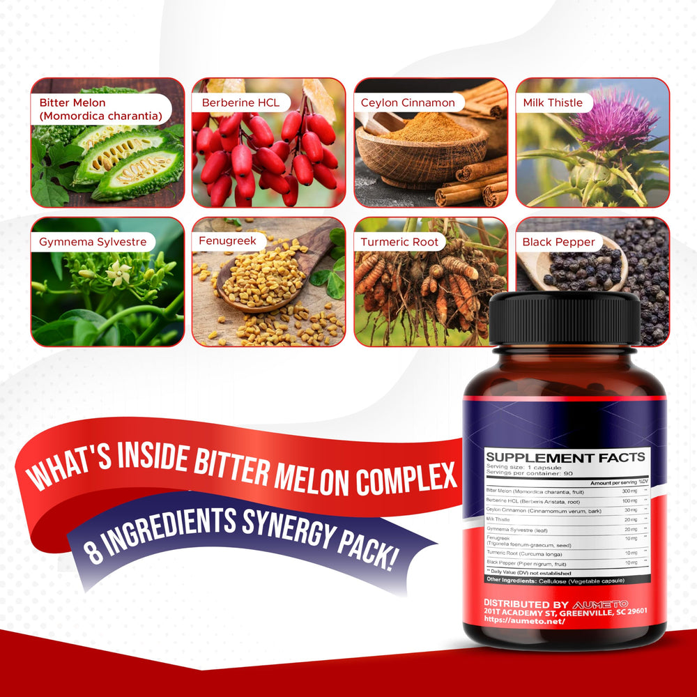 8-in-1 formula with Milk Thistle, Gymnema Sylvestre, Fenugreek, Turmeric, and Black Pepper