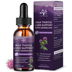 Two 1000mg Milk Thistle Liquid Drops bottles – hero image