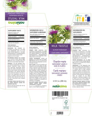Milk Thistle liquid extract in drops showing 40 drops (2 ml) serving