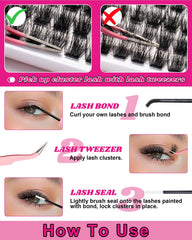 MilyBest D-curl lash extensions blending with natural lashes