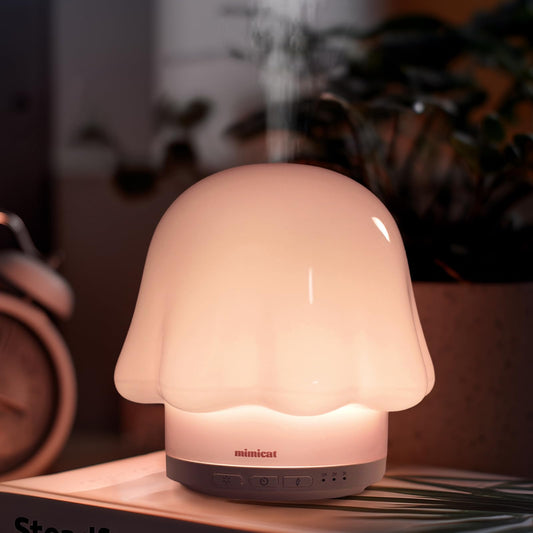 mimicat diffuser with glass-top petal pink adds stylish fragrance to any room