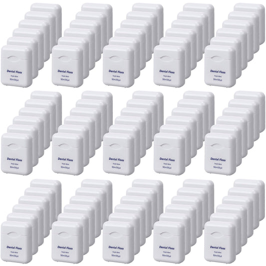 Mimorou 96-pack mint flavored dental floss packaging