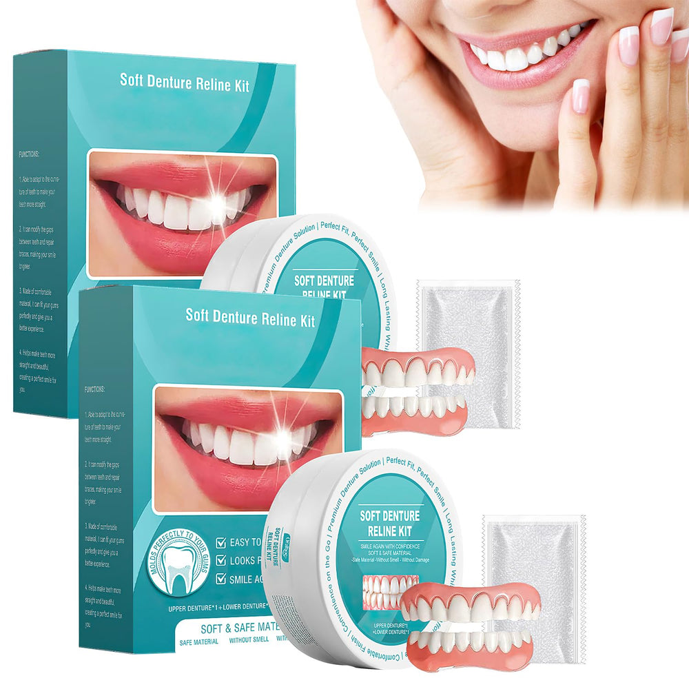 Minceetbien 2-piece dentures kit with components