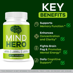 Capsules of Mind Hero health supplement