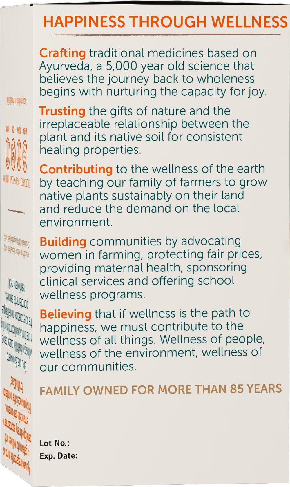 MindCare vegan and non-GMO certified label