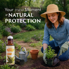 Non-greasy skin application of citronella roll-on