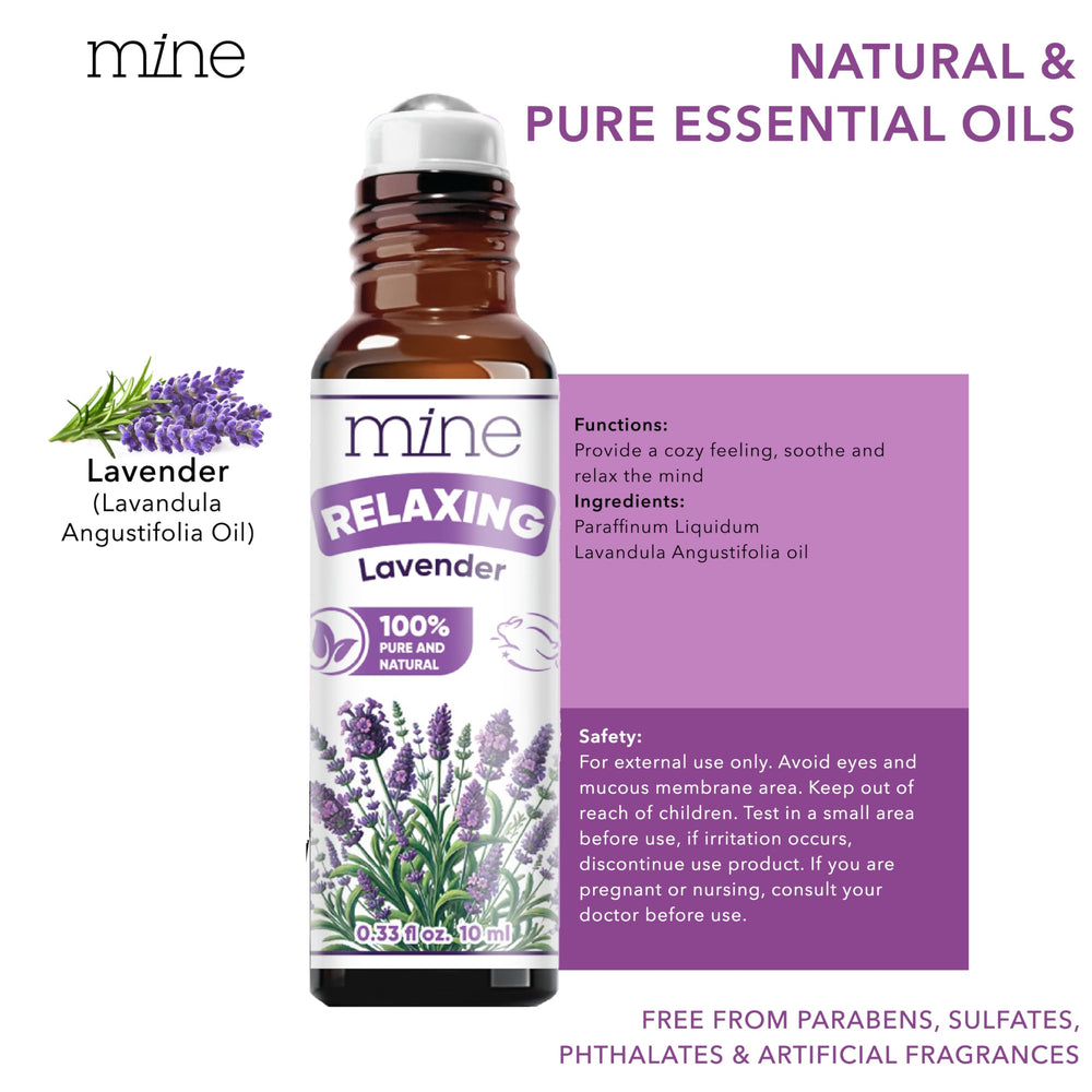 Travel-friendly lavender roll-on for on-the-go