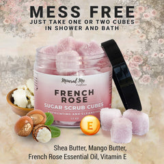 Mineral Me California sugar exfoliant cubes for pore cleansing