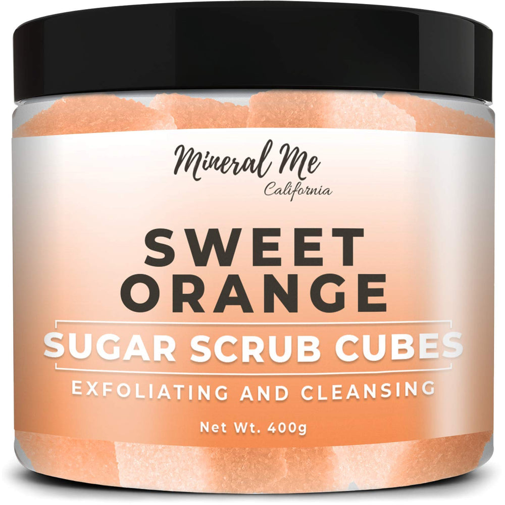 Foot care scene with exfoliating cubes for smoother heels