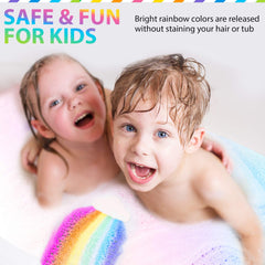 Mineral Me California vibrant colors and bubbles promote a playful, relaxing bath.