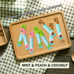 Coconut flavor mouthwash sachets