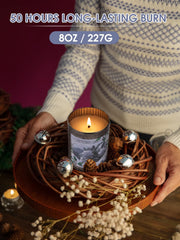 Minimalist tin container candle for home decor