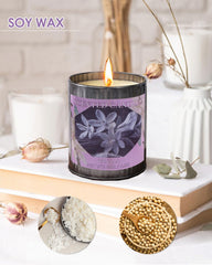 Minimalist tin candle with vanilla scent