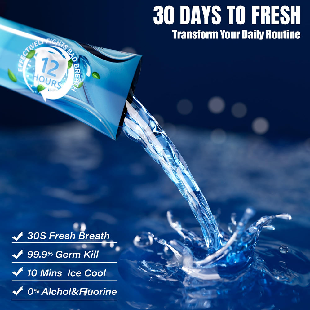 Mint cooling sensation mouthwash