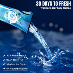 Mint cooling sensation mouthwash