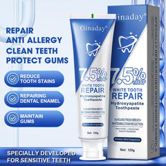 Mint toothpaste packaging designed for families