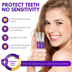 Minty fresh breath close-up with whitening gel
