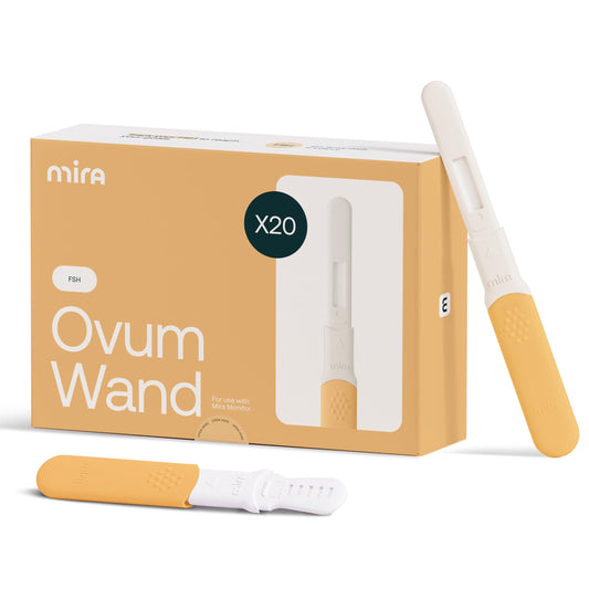 Mira Fertility Ovum Wands packaging with 20 tests