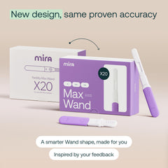 Mira Max app dashboard displaying fertility data