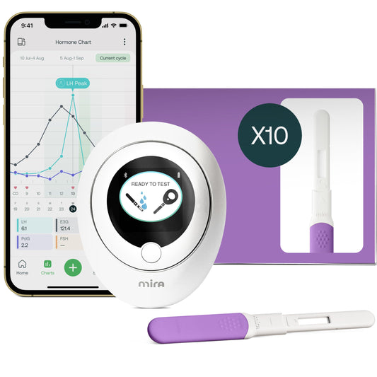 Mira Max Fertility Monitor device on countertop