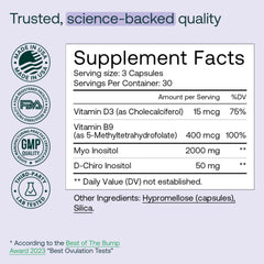 Graphic showing hormonal balance and PCOS symptom relief