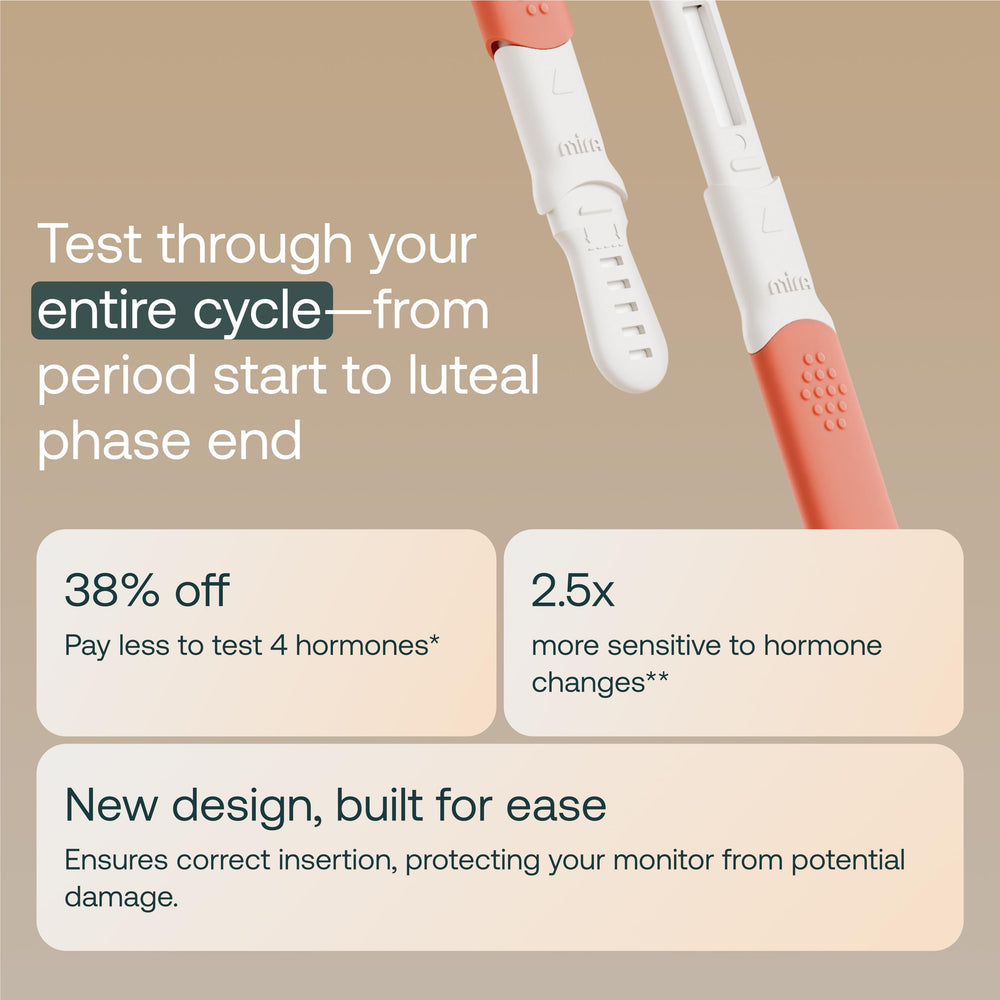 Mira app screen showing fertility results from Ultra4 wand