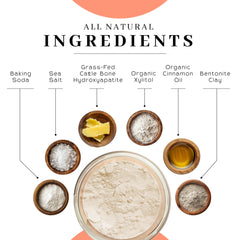 Dispensing jar of Miracle Tooth Powder