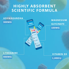 MiracleCalm bottle back label with ingredients and usage