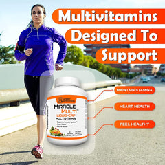 Close-up of MiracleMulti label showing 120 softgels