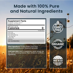 USA-made, GMO-free organic minerals label
